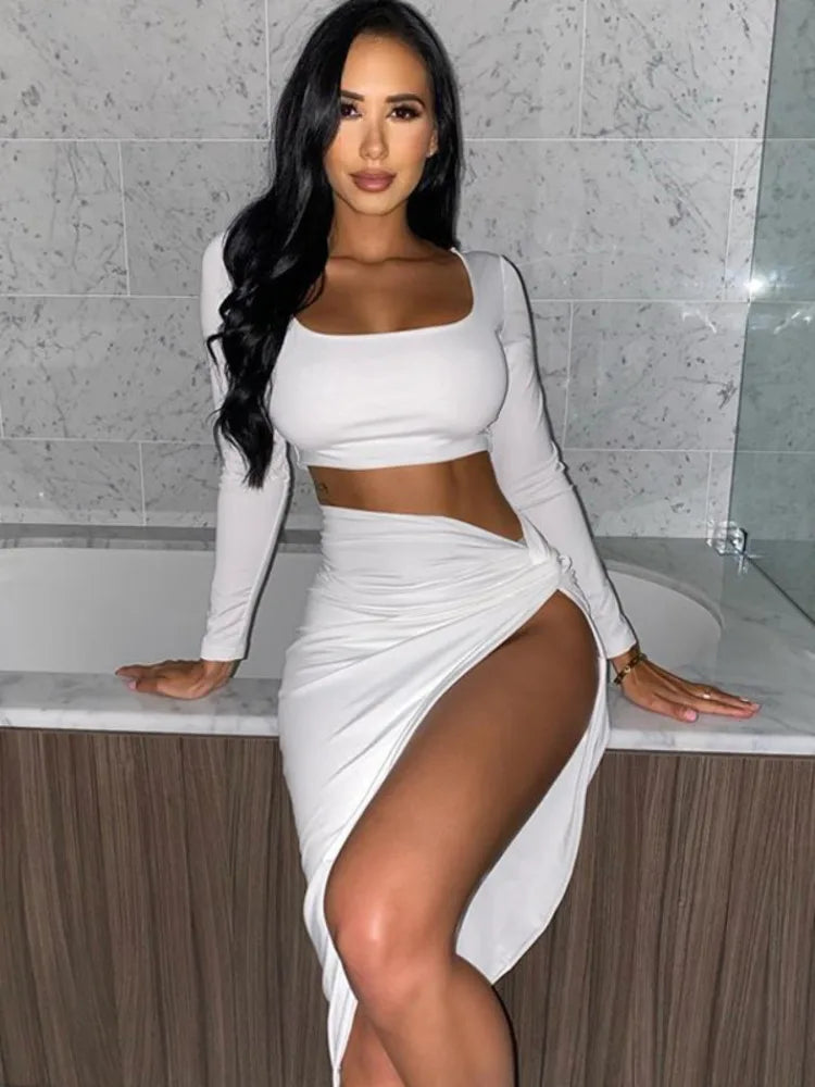 Kesiachiccly 2025 new women sexy Celebrity party bandage dress Runway white Dress Square Collar hollow out Club dresses Vestidos