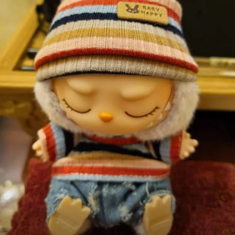 Mini Doll'S Clothes Outfit Accessories For Korea Kpop Exo Labubu Idol V1 V2 striped sweater autumn and winter clothes Clothing
