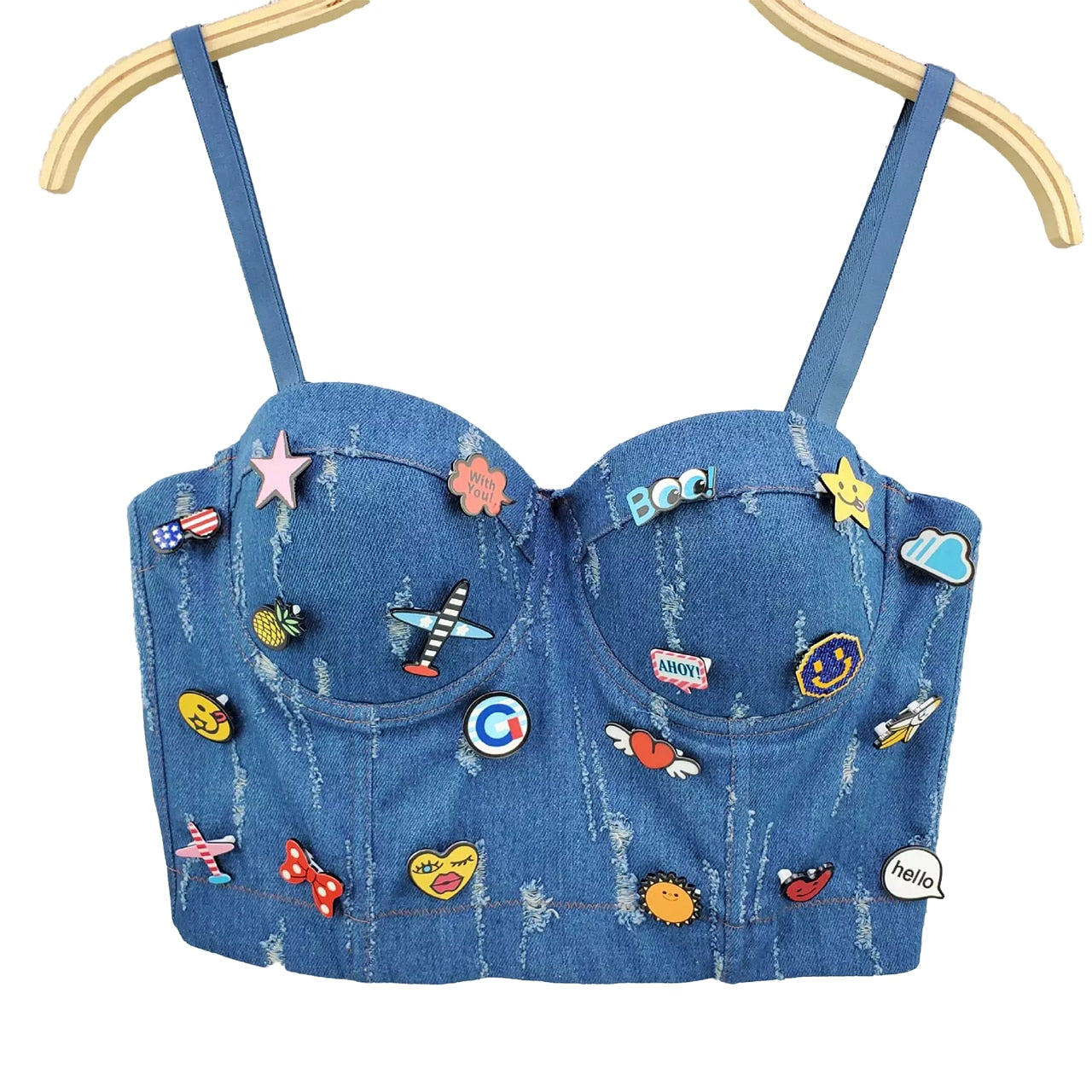 crop top sexy lux style jeans