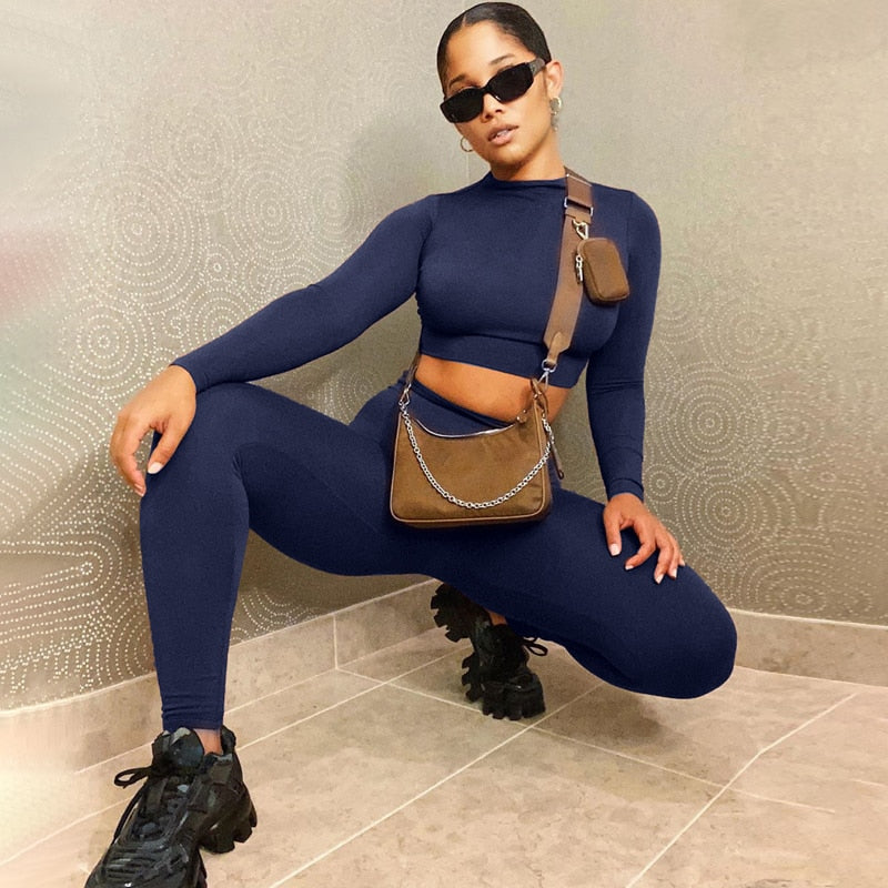 Winter Women Sport Fitness 2 Two Piece Set