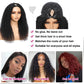 16-34Inch Kinky Straight U Part Wig Glueless Wig Human Hair Yaki Straight Ready To Wear Remy Hair Wigs V Part Wig No Lace Wigs