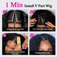 16-34Inch Kinky Straight U Part Wig Glueless Wig Human Hair Yaki Straight Ready To Wear Remy Hair Wigs V Part Wig No Lace Wigs
