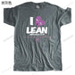 New Arrived Mens o-neck t shirt short sleeve i love lean Basic Male Brand High Quality Cotton Tee-shirt Drop Shipping