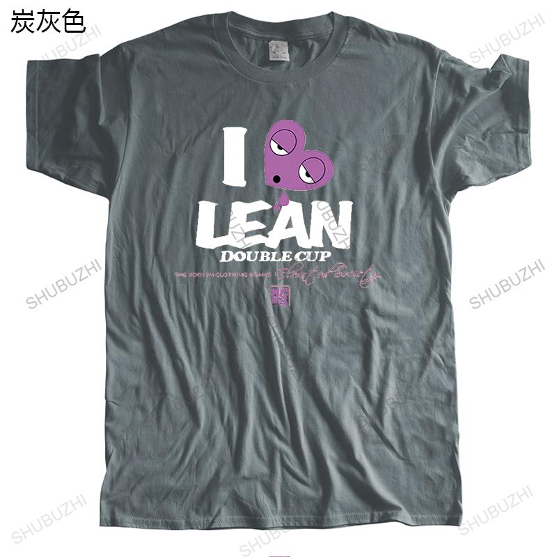 New Arrived Mens o-neck t shirt short sleeve i love lean Basic Male Brand High Quality Cotton Tee-shirt Drop Shipping