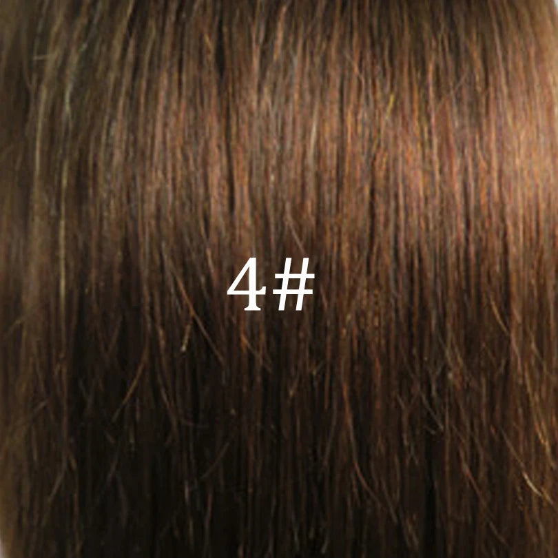Brown Color Silk Base Full Lac Wig Short Wave Virgin Brazilian Human Hair 5x4.5 Silk Top Full Lace Wigs Pre Plucked