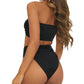 Womens Bikini Set Push Up Padded Cup Bra Bottom Two-piece Swimwear Party Bathing Suit Beachwear for Water Sports Swiminmg Pool