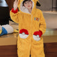 Boys Coral Velvet Night-Robe Autumn and Winter Thickened Heattech Children's Long Pajamas Boy Teen Bathrobe 2024 New Arrival