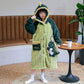 Boys Coral Velvet Night-Robe Autumn and Winter Thickened Heattech Children's Long Pajamas Boy Teen Bathrobe 2024 New Arrival