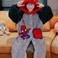 Boys Coral Velvet Night-Robe Autumn and Winter Thickened Heattech Children's Long Pajamas Boy Teen Bathrobe 2024 New Arrival