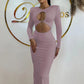 Hawthaw Women 2024 Spring Autumn Sexy Long Sleeve Party Club Hollow Out Bodycon White Long Dress Wholesale Items For Business