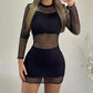 Sexy Hollow Out Lace Dress 3 Two Piece Set Women Fashion Crop Top And Skirt Outfits Autumn Winter Slim Mini Dress Suit White