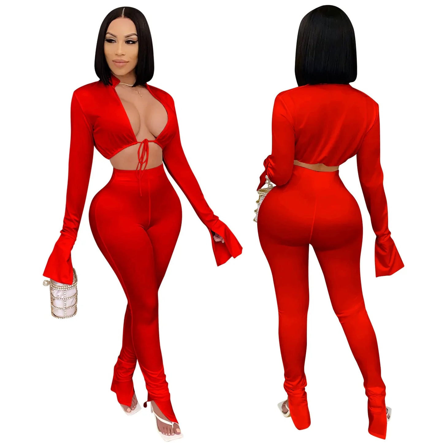 Creative Y9910 2021 Spring Season OLElegant Women's Clothing Polyester Pants Suit Fashionable Casual Suit Skirt Set