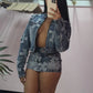 2 Piece Denim Sets Womens Outfits Spring Long Sleeve Zipper Jacket and Mini Skirt Set Sweet Sexy Outfits Wholesale Dropshipping