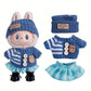 Mini Doll'S Clothes Outfit Accessories For Korea Kpop Exo Labubu Idol V1 V2 striped sweater autumn and winter clothes Clothing