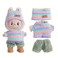 Mini Doll'S Clothes Outfit Accessories For Korea Kpop Exo Labubu Idol V1 V2 striped sweater autumn and winter clothes Clothing