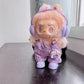 Retro Fashion Doll Set with Brown Striped Shirt and Brown Pants Casual and Versatile Labubu Doll Accessory Outfit