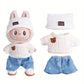 Mini Doll'S Clothes Outfit Accessories For Korea Kpop Exo Labubu Idol V1 V2 striped sweater autumn and winter clothes Clothing