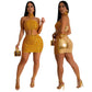 European American Women's Fashion Strapless Top Half-Skirt With Necklace Amazon Foreign Trade New Model