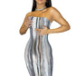 Spring And Summer Dresses For Women Chest Wrap Printed Off Shoulder Bandage Slim Sexy Long Dress New Fashion Party Long Sleeve