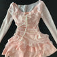 Autumn Y2k Elegant 3 Piece Set Woman Spicy Girls Plaid Bra + White Print Long Sleeve Tops + Red Chic Mini Skirt Korean Fashion
