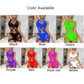 Sexy Women Fishnet Bodycon Short Dress Erotic Lingerie Hollow Out Body Stockings See Through Nightdress Temptation Underwear