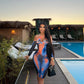Autumn New Sexy Women Dresses Clubwear Hollow Out Fashion Print  Dresses Inclined Shoulder Skinny Female Slim Long Sleeves Dress