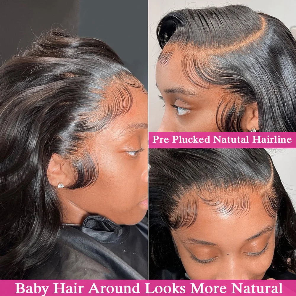 200 Density 40 Inch Body Wave 13x6 Hd Lace Frontal Wigs Human Hair Brazilian Pre Plucked Lace Wigs For Women 13x4 Lace Front Wig