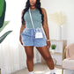 Cotton Washed Shorts Set Woman Matching Outfits Sleeveless Tank Top and Biker Short 2025 Trendy Two 2 Piece Sets Tracksuit