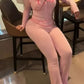 Sexy Two Piece Set for Woman Sexy y2k Letter Printed Leopard Print Hooded Zipper Top Sexy Low Waist Tight Micro Flared Pants Set