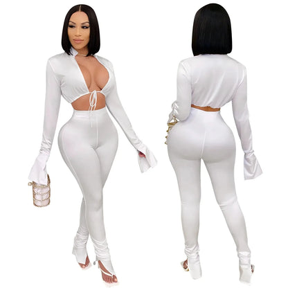 Creative Y9910 2021 Spring Season OLElegant Women's Clothing Polyester Pants Suit Fashionable Casual Suit Skirt Set