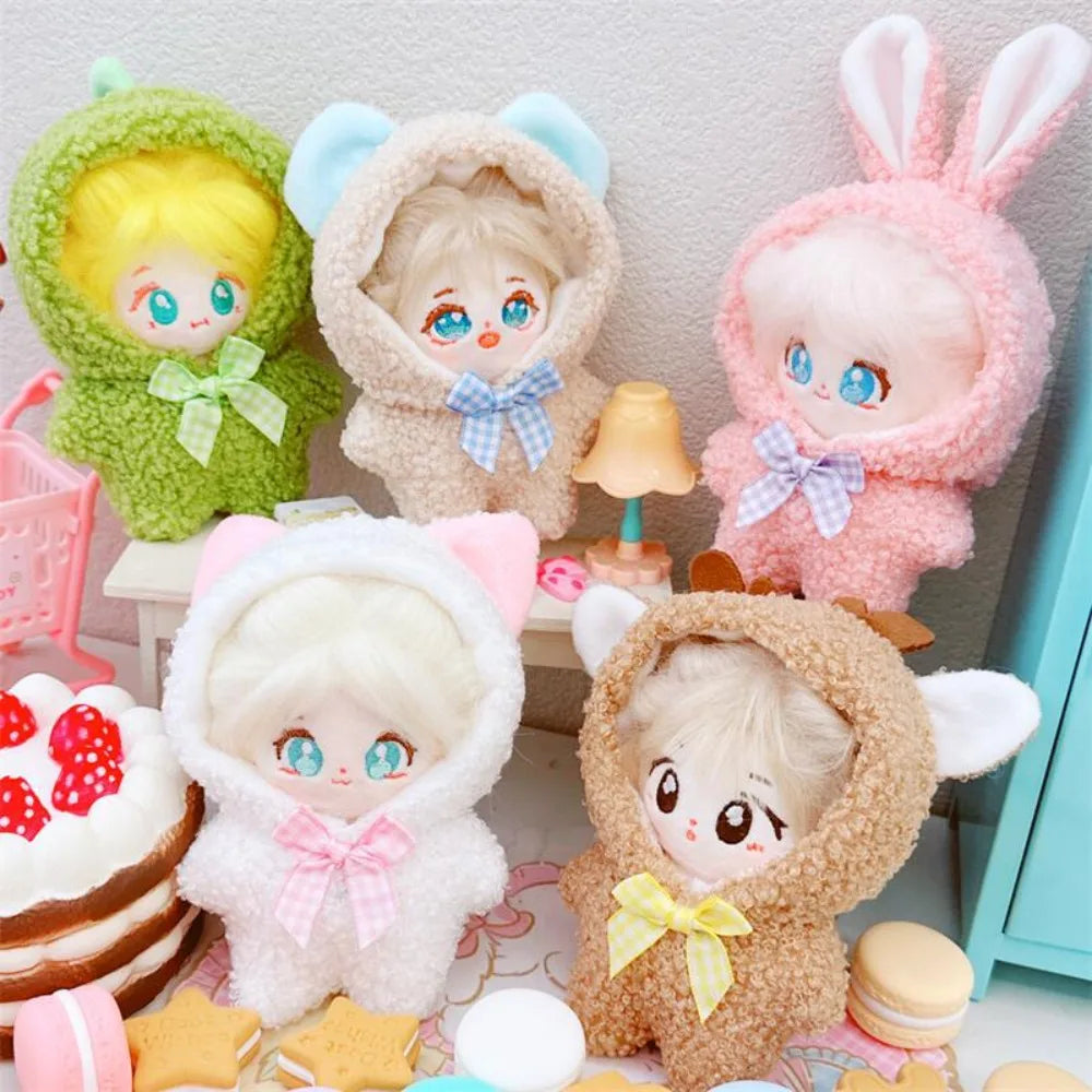 Dress Up 10cm Cotton Doll Clothes Onesuit One-piece Dress Star Doll Clothes Animals Kawaii No Attributes Dolls Clothes