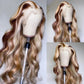 613 Ombre Blonde Colored Lace Front Wigs 13x4 HD Frontal Human Hair Wigs For Women 100% Glueless Brazilian Pre Plucked Lace Wigs