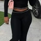 Sexy Two Piece Set for Woman Sexy y2k Letter Printed Leopard Print Hooded Zipper Top Sexy Low Waist Tight Micro Flared Pants Set