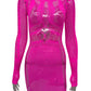 Hollow Out Summer Dresses Casual Women 2022 Fashion Beach Strench See Through Sexy Design Underwear Clubwear Dress