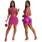 European American Women's Fashion Strapless Top Half-Skirt With Necklace Amazon Foreign Trade New Model