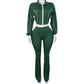 CM.YAYA Active Women's Set Zipper Sweatshirt Jacket and Long Pants Suit 2025 Sporty Fitness Two 2 Piece Sets Outfit Tracksuit
