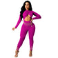 Sexy Women's Cross Strap Hollow out Jumpsuit Elegant Party High Waisted Jumpsuit Stretchy Bodysuits Long Sleeve Rompers