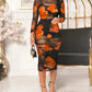 2024 Black Camisole Short Skirt Paired With Fashionable Floral Print Transparent Mesh Sexy Long Dress Three Piece Set For Women
