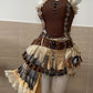Autumn Y2k Elegant 3 Piece Set Woman Spicy Girls Plaid Bra + White Print Long Sleeve Tops + Red Chic Mini Skirt Korean Fashion