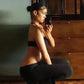 Weird Puss Sexy Backless 2 Piece Set Women Stretch Tube Top+Skinny Halter Jumpsuit Fitness Street Matching Party Club Overalls