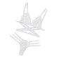 Womens Bikini Set Push Up Padded Cup Bra Bottom Two-piece Swimwear Party Bathing Suit Beachwear for Water Sports Swiminmg Pool