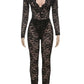 Weird Puss Sexy Jacquard 2 Piece Set Women Mesh Summer Deep v-Neck Bodysuit Tops+Leggings Midnight Activity Club Hipster Outfits