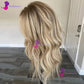 Ash Blonde #8/613 Human Hair Body Wave Glueless 180% Density Blonde Full Lace Wigs Bleached Knots 13x4 Lace Front Human Hair Wig