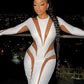 Weird Puss Mesh Patchwork Women Dress 2023 New Autumn Elegant Long Sleeve O-Neck Maxi Bodycon Skinny Stretch Clubwear Vestidos