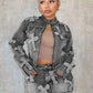 2 Piece Denim Sets Womens Outfits Spring Long Sleeve Zipper Jacket and Mini Skirt Set Sweet Sexy Outfits Wholesale Dropshipping