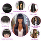 Straight Human Hair Wigs With Bangs Full Machine Made Wig Cheap Brazilian Hair Wigs Short Bob  Wigs 3x1 HD Lace Wigs