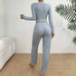 Pajamas Suit Women 2 Piece Sets Sleepwear Trousers Ensemble Top Pants Single Breasted Bow Autumn Nightwear Outfits Loungewear