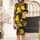 2024 Black Camisole Short Skirt Paired With Fashionable Floral Print Transparent Mesh Sexy Long Dress Three Piece Set For Women