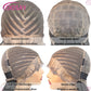 Synthetic Tribal Braided Wigs For Black Women 36" Full Lace Front Wig Braid African Hair Cornrow Braids Lace Wigs Braided Wigs