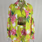 3 Pieces Women Stes 2024 New Sexy Floral Leaf Printed Halter shirt+shorts Three Pieces Sets women's Clothing GHH9068